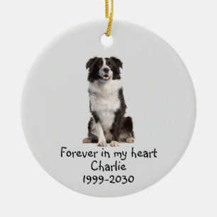 Adorno De Cerámica Dog Pet Animal Memorial Custom Photo