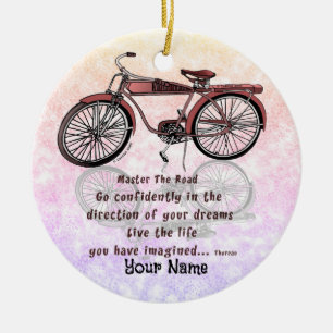 Adorno De Cerámica Domina la bicicleta de carretera