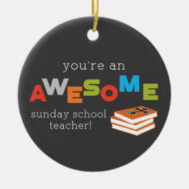 Adorno De Cerámica Domingo Día de Apreciación de Maestros Escolares, 