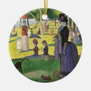 Adorno De Cerámica Domingo en La Grande Jatte por Georges Seurat