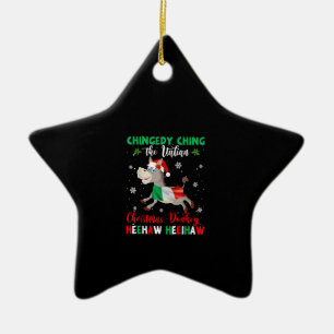 Adorno De Cerámica Dominica a los Navidades burro-burro italiano