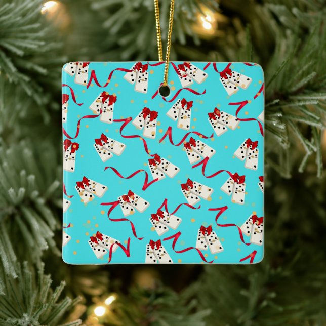Adorno De Cerámica Domino Ornament (Árbol)
