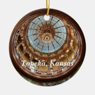 Adorno De Cerámica Domo del Capitolio Estatal de Topeka