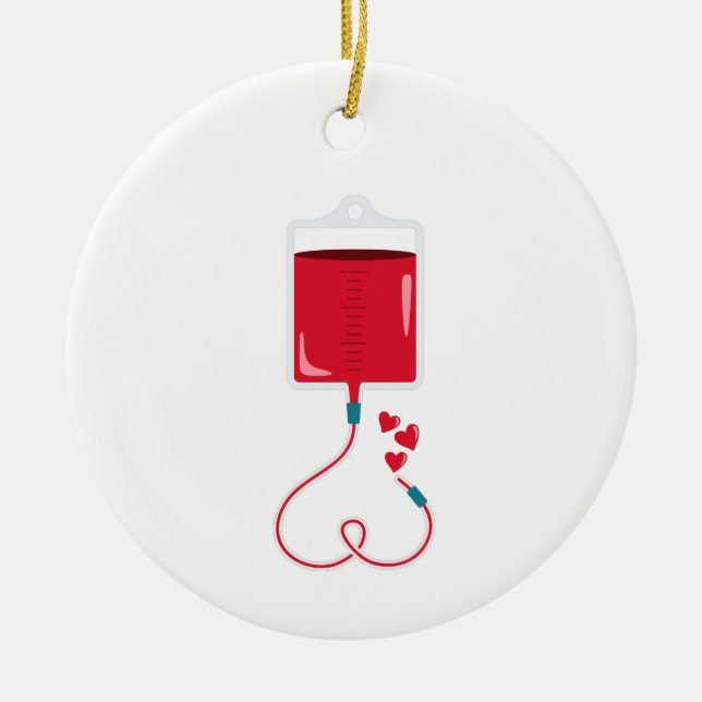 Adorno De Cerámica Donación de sangre (Frente)
