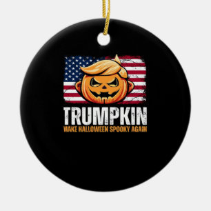 Adorno De Cerámica Donald Halloween - Trumpkin hace que Halloween sea
