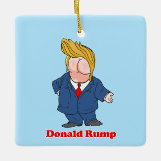 Adorno De Cerámica Donald Rump contra Trump