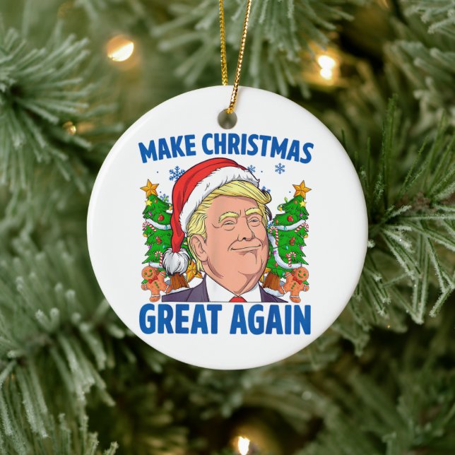 Adorno De Cerámica Donald Trump (Árbol)