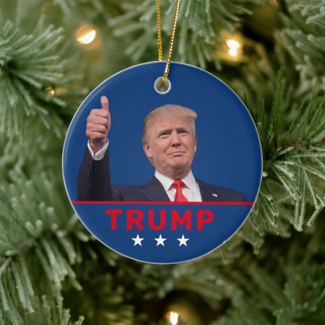Adorno De Cerámica Donald Trump 2024 (Árbol)