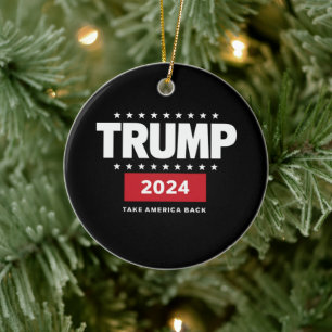 Adorno De Cerámica Donald Trump 2024 Recuperar América Elección