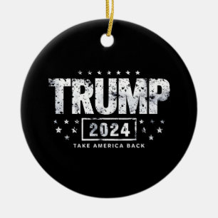 Adorno De Cerámica Donald Trump 2024 retrotrae a Estados Unidos a las
