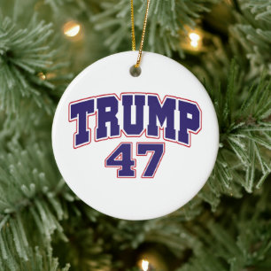 Adorno De Cerámica Donald Trump 47