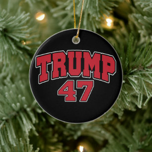Adorno De Cerámica Donald Trump 47