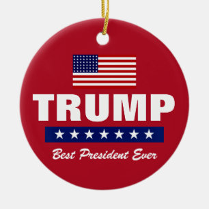 ADORNO DE CERÁMICA DONALD TRUMP MEJOR PRESIDENTE DE TODOS LOS TIEMPOS