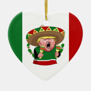 Adorno De Cerámica donald trump mexicano