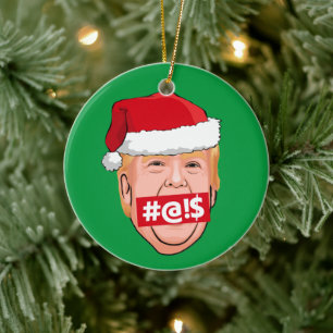 Adorno De Cerámica DONALD TRUMP Navidades furiosos