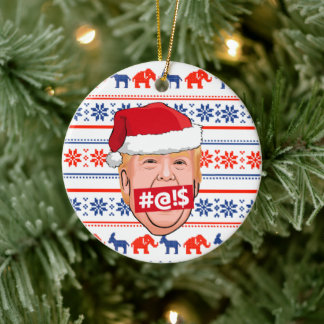 Adorno De Cerámica DONALD TRUMP Navidades furiosos