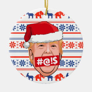 Adorno De Cerámica DONALD TRUMP Navidades furiosos