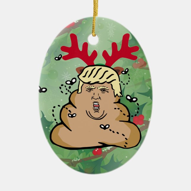 Adorno De Cerámica donald trump, reno (Frente)