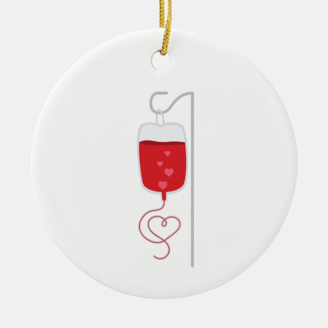 Adorno De Cerámica Donante de sangre (Frente)