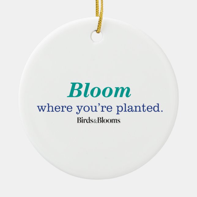 Adorno De Cerámica Donde le plantan (Frente)