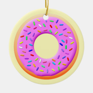 Adorno De Cerámica Donut con dibujo de rociadores