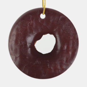 Adorno De Cerámica Donut de chocolate