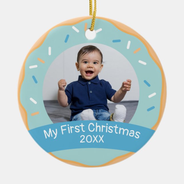 Adorno De Cerámica Donut Ornament (Frente)