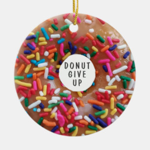 Adorno De Cerámica Donut Regrese Donut Pun