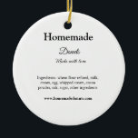 Adorno De Cerámica Donuts caseros hechos con amor agregar sitio web d<br><div class="desc">Diseño</div>