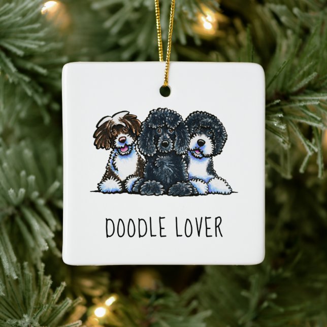 Adorno De Cerámica Doodle Lover Navidades personalizados (Árbol)