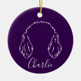 Adorno De Cerámica Doodle Ornament (Om Logo)