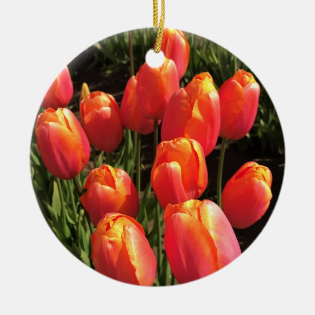 Adorno De Cerámica Dordogne Tulips, Oregón (Frente)