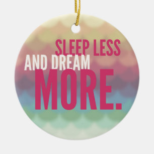 Adorno De Cerámica DORMIR MENOS SUEÑO MÁS - regalos de citas con aten