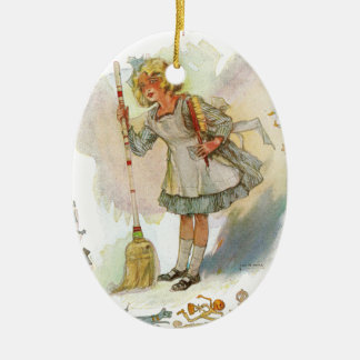 Adorno De Cerámica Dorothy hace el vintage onza del quehacer