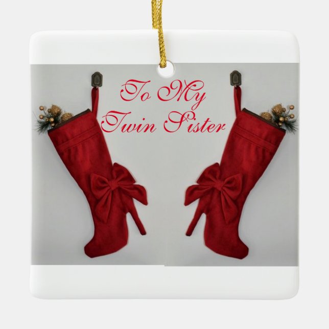 ADORNO DE CERÁMICA DOS BOOTS Y DOS HERMANAS DESEAS (Anverso)