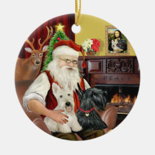 Adorno De Cerámica Dos territorios escoceses de Santa Lucía