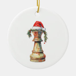 Adorno De Cerámica Double-Sided Christmas Chess Ornament King  Knight