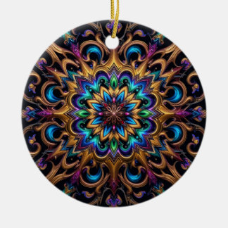 Adorno De Cerámica Double-Sided Radiant Ornament Illustration