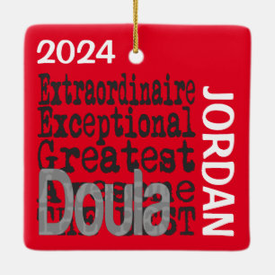 Adorno De Cerámica Doula Extraordinaire PERSONALIZADO