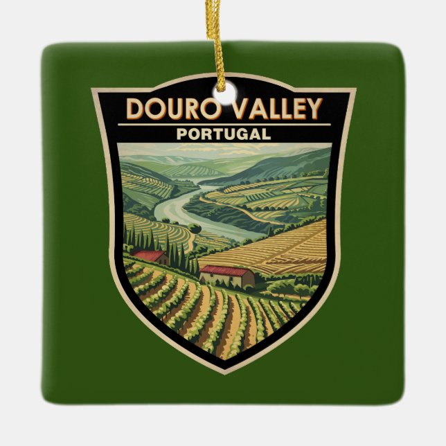 Adorno De Cerámica Douro Valley Portugal Viaje al arte (Anverso)