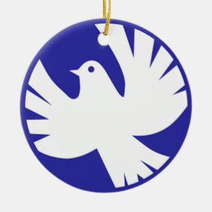 ADORNO DE CERÁMICA DOVE DE LA PAZ