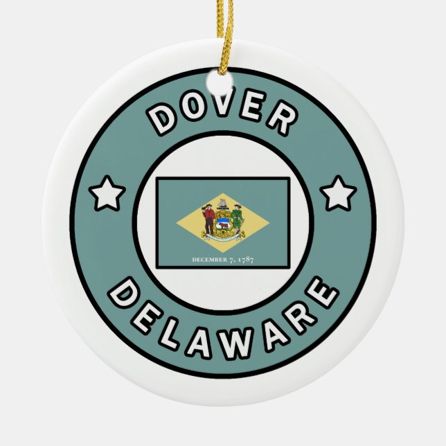 Adorno De Cerámica Dover Delaware (Frente)