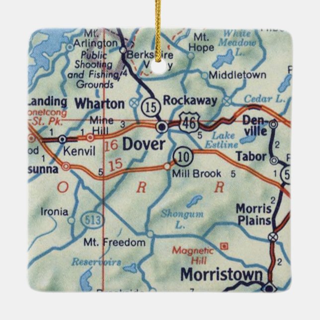 Adorno De Cerámica Dover NJ (Reverso)