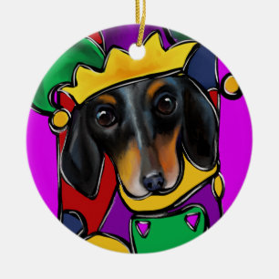 ADORNO DE CERÁMICA DOXIE  MARDI GRAS          