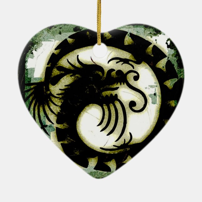 Adorno De Cerámica Dragón (Atrás)