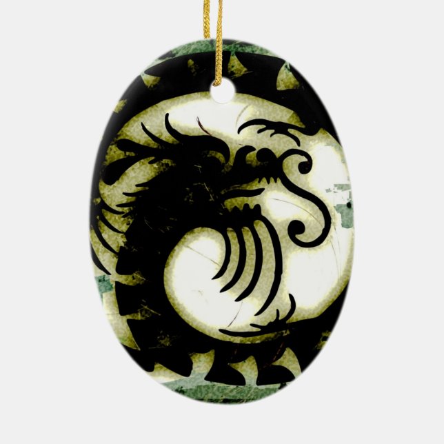 Adorno De Cerámica Dragón (Atrás)