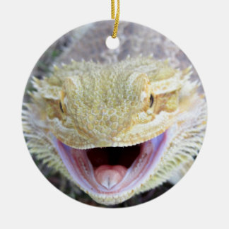 Adorno De Cerámica Dragón barbudo feliz estupendo