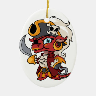 Adorno De Cerámica Dragón del pirata del bebé