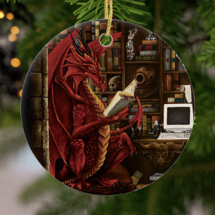 Adorno De Cerámica Dragon Podcast Library