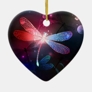 Adorno De Cerámica Dragón rojo